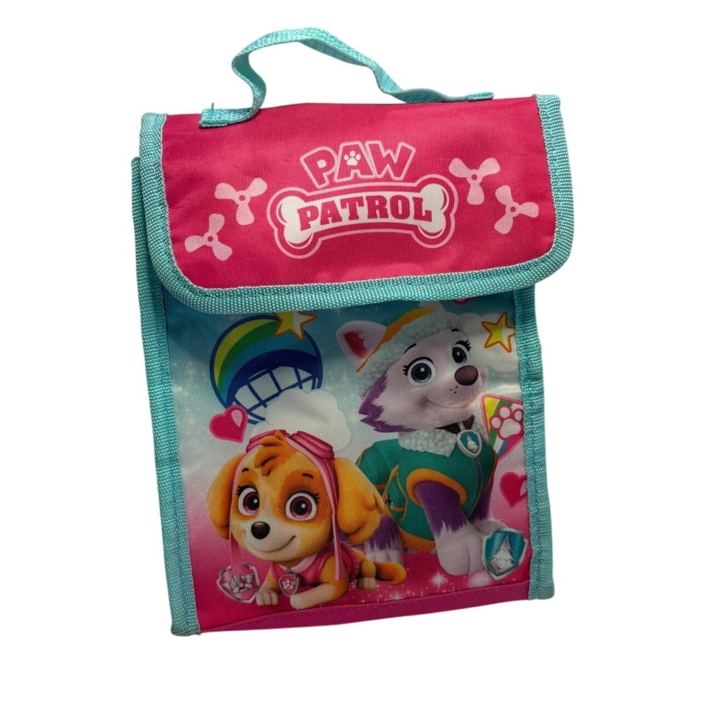 Paw Patrol Skye Everest Insulated Lunch Bag Pink Teal Girls School Snack Box - Picture 1 of 10